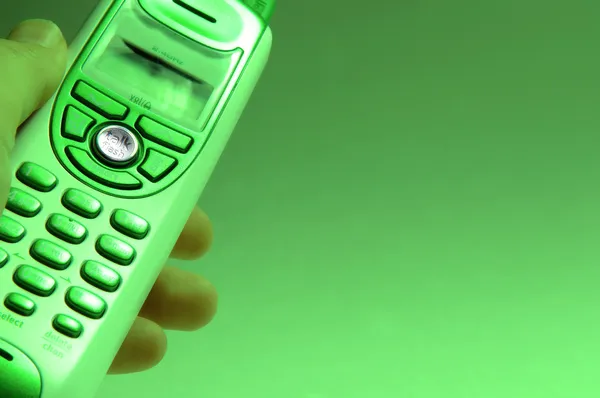 Green Telephone — Stock Photo, Image