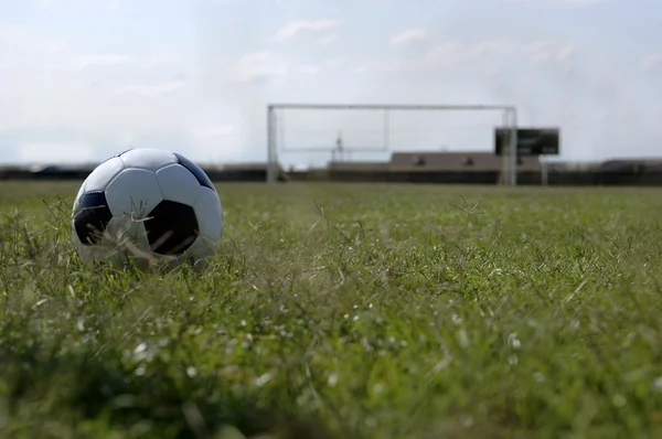 Soccer ball - Football and Goal — Stock Photo, Image