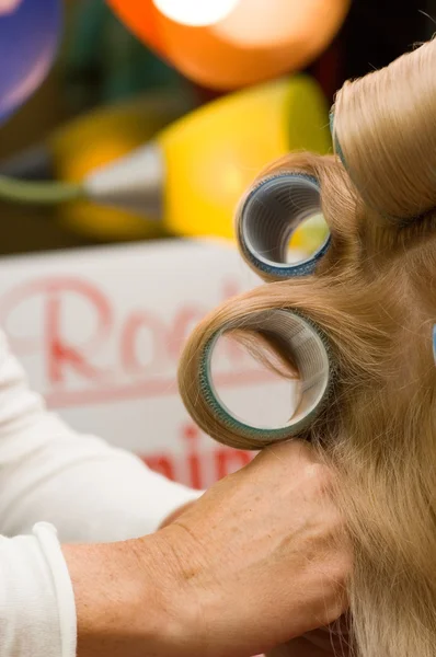 Hair being Styled — Stock Photo, Image