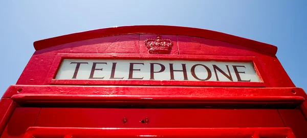 Cabine telefónica vermelha — Fotografia de Stock