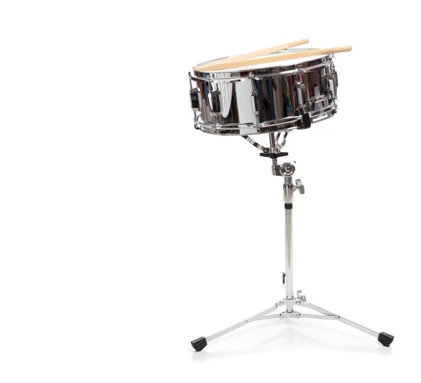 A snare drum on a white background — Stock Photo, Image