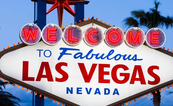 Üdvözöllek a Mesés Las Vegas táblán. — Stock Fotó