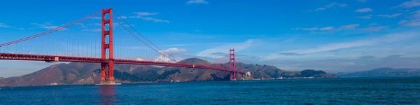 Panoramatický pohled z mostu golden gate v san Franciscu, Kalifornie — Stock fotografie