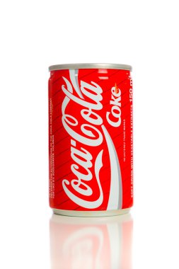 Vintage Coca Cola kutu beyaz