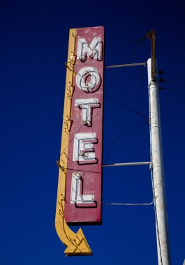 Vintage motel işareti