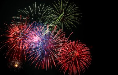 4th of July fireworks display clipart