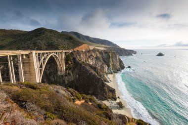 tarihi bixby Köprüsü. Pacific highway california sahil