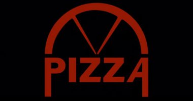 domatesli, mantarlı ve sosisli pizza logosu.