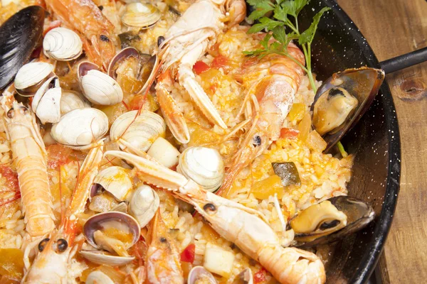 Paella rýže — Stock fotografie