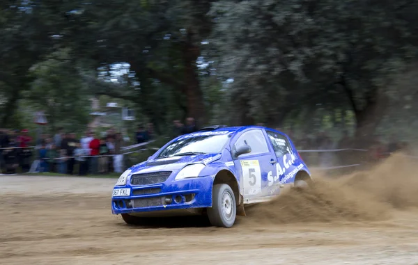 Catalonië rally championship grond — Stockfoto