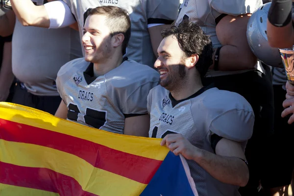 Badalona Dracs 바 버 사이 축구 신인 대 — 스톡 사진