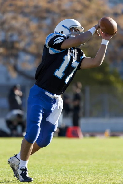 Voetbal groentjes vs tussen badalona dracs barbera — Stockfoto