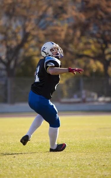 Football Rookies vs between Badalona Dracs Barbera — Stock Photo, Image