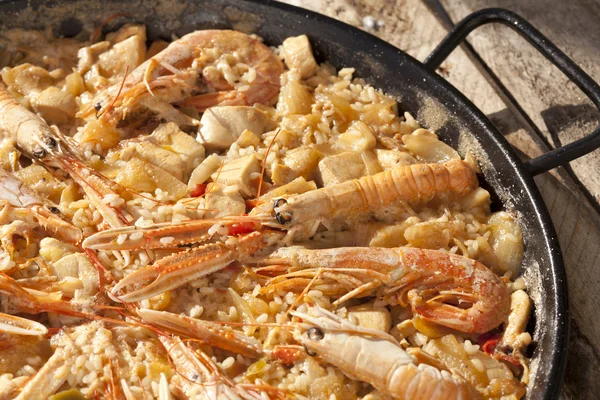 Riso alla paella — Foto Stock