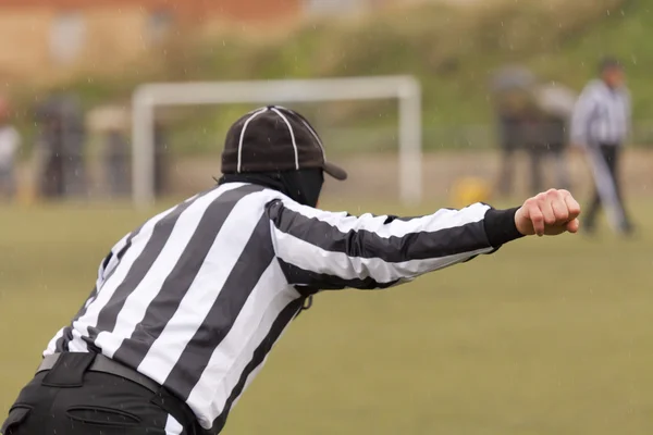 Scheidsrechter voetbal — Stockfoto