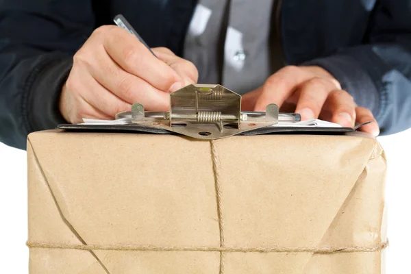 Messenger leveren een pakket