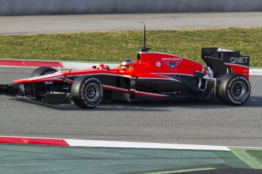 catalunya pistinde test gün formülü bir takım