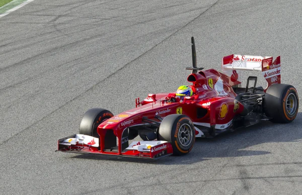 Formula One Teams Test Days at Catalunya circuit — Stock Photo, Image