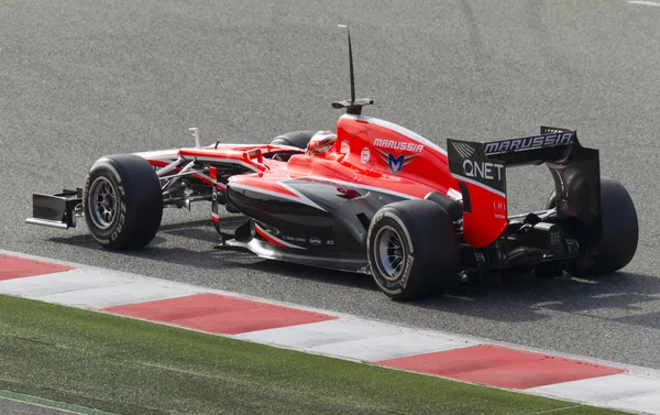 Formule 1 teams test dagen op catalunya circuit — Stockfoto