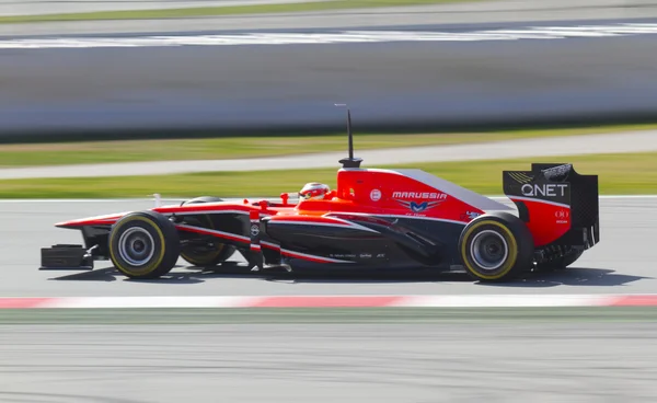 Formule 1 teams test dagen op catalunya circuit — Stockfoto