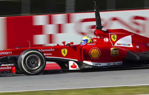 Formula One Teams Test Days at Catalunya circuit — Stock Photo, Image