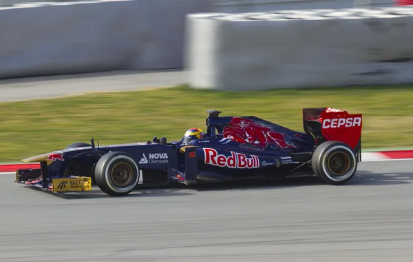 Týmy Formule 1 dní test na okruhu catalunya — Stock fotografie