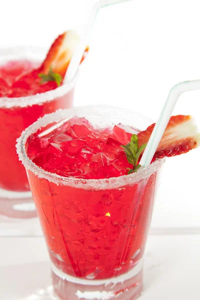 Fragola salutata — Foto Stock