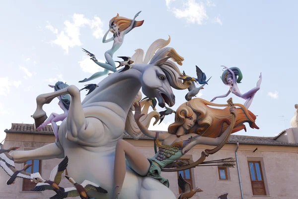 Las fallas en Valencia, España 2013 — Foto de Stock