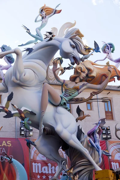 Las fallas en Valencia, España 2013 — Foto de Stock