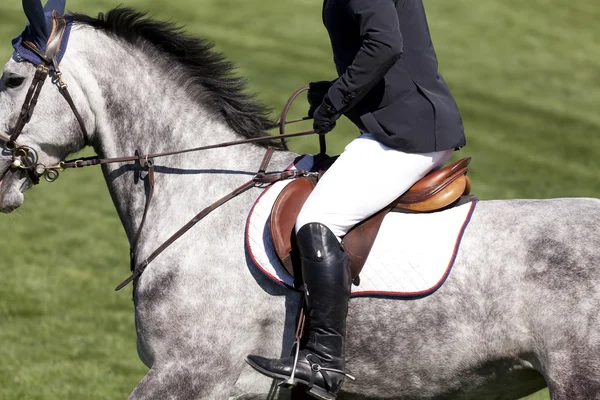 Rider on a high jump competition — Stock Photo, Image