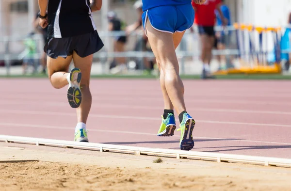 Spår runner — Stockfoto