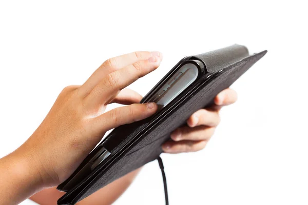 Student with a tablet — Stock Photo, Image