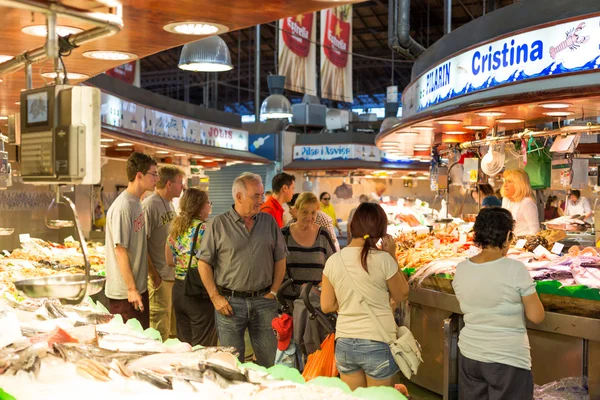 Mercado de la Boquería en Barcelona — Foto de Stock