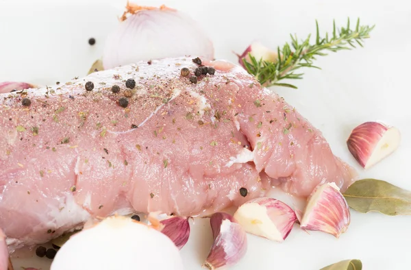 Raw pork tenderloin — Stock Photo, Image