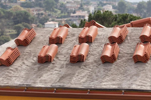 Roof under construction — Stock Photo, Image