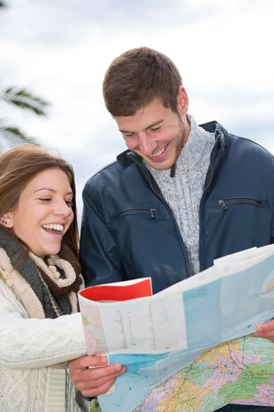 Ein paar Touristen — Stockfoto