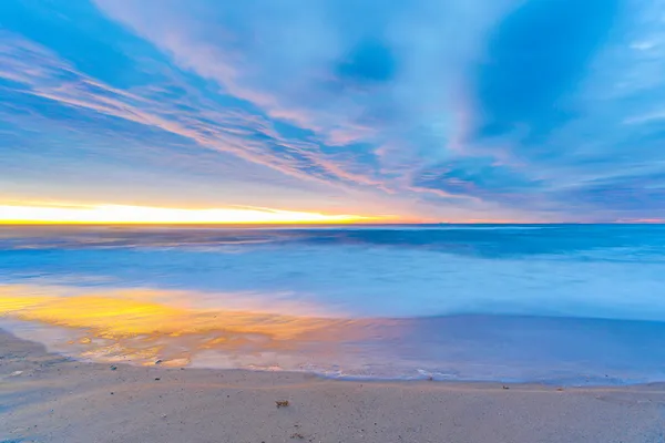 Sunrise beach — стокове фото