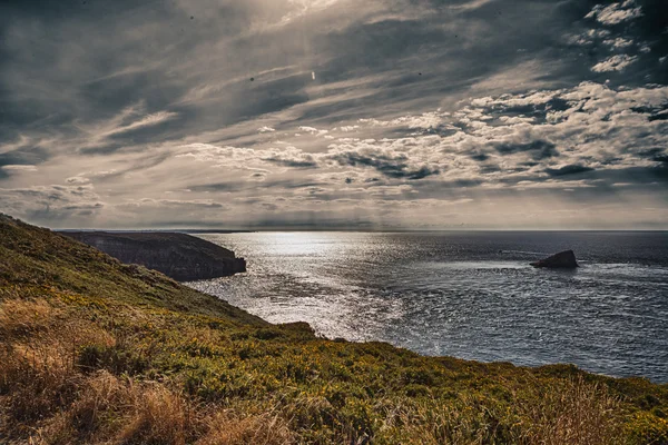 Pobřežní městečko cancale — Stock fotografie