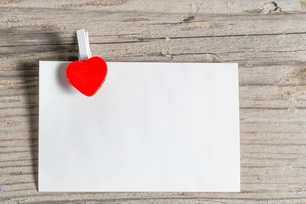 Paper with a heart — Stock Photo, Image