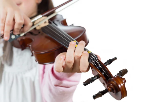 Girl playing the violin — Stock Photo, Image