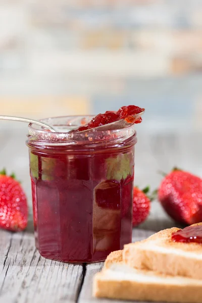 Strawberry jam — Stock Photo, Image