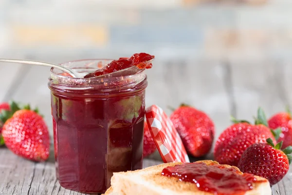 Strawberry jam — Stock Photo, Image