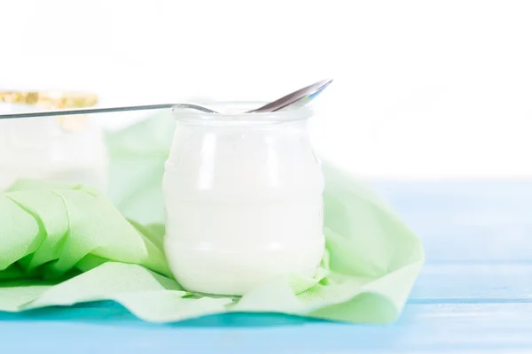 Natural yogurt — Stock Photo, Image