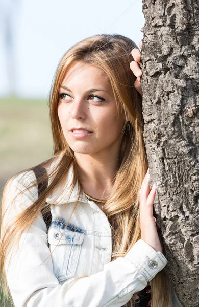 Closeup of a woman — Stock Photo, Image