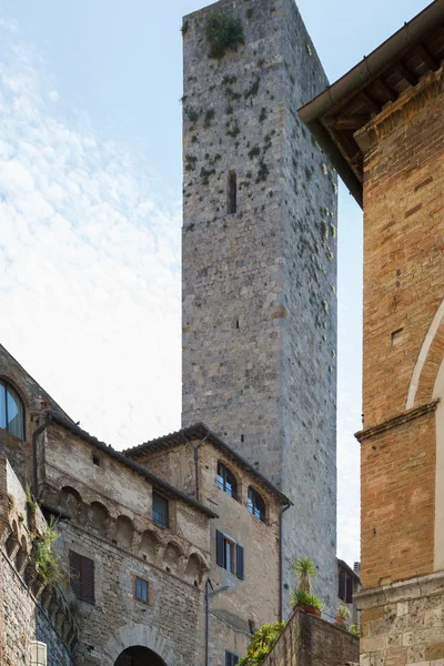 San Gimignano tipik köy — Stok fotoğraf