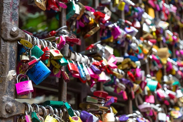 Sloten van de liefde — Stockfoto