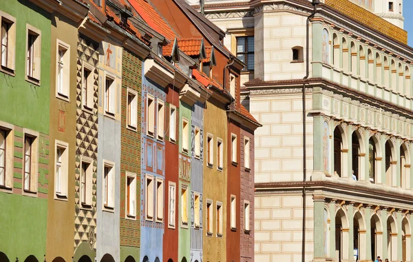 Architecture of Old Market in Poznan, Poland — Stock Photo, Image