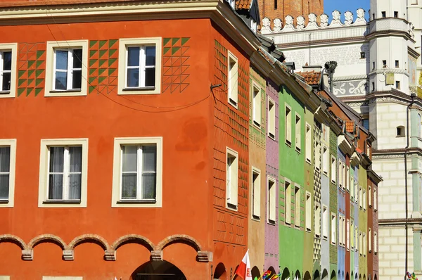 Architecture of Old Market in Poznan, Poland — Stock Photo, Image