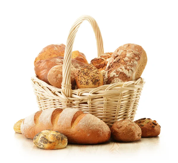 Composition with bread and rolls — Stock Photo, Image