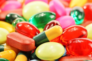 diyet ek kapsül ve uyuşturucu hap kompozisyonu